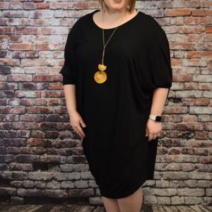 Plus Size Curvy Dress Tunic  ****BLACK***